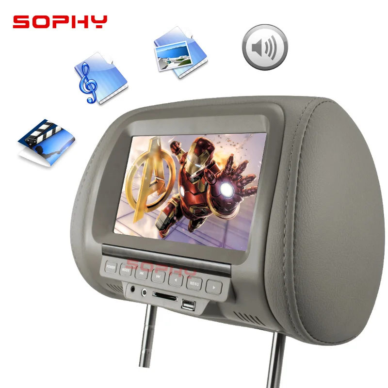 7" 7 inches Car Headrest Monitor / Car Pillow Monitor USB SD MP4 MP5 FM Built-in Speakers
7" 7 inches Car Headrest Monitor / Car Pillow Monitor USB SD MP4 MP5 FM Built-in Speakers