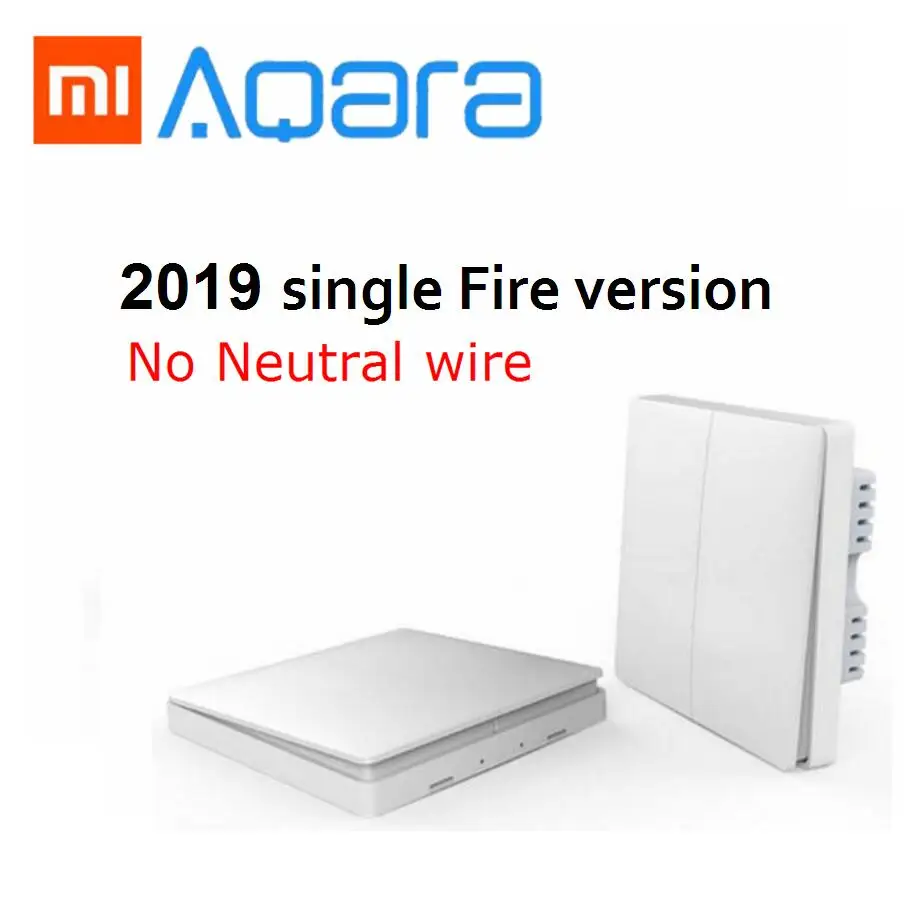Xiaomi Aqara switch Smart Light Control Fire Wire Zero Line ZiGBee Double Single Key Wall Switch Version Mi Home APP Control
Xiaomi Aqara switch Smart Light Control Fire Wire Zero Line ZiGBee Double Single Key Wall Switch Version Mi Home APP Control