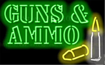 Guns & Ammo NEON SIGN REAL GLASS BEER BAR PUB LIGHT SIGNS display exchange Transaction Advertising Light 17*14"
Guns & Ammo NEON SIGN REAL GLASS BEER BAR PUB LIGHT SIGNS display exchange Transaction Advertising Light 17*14"