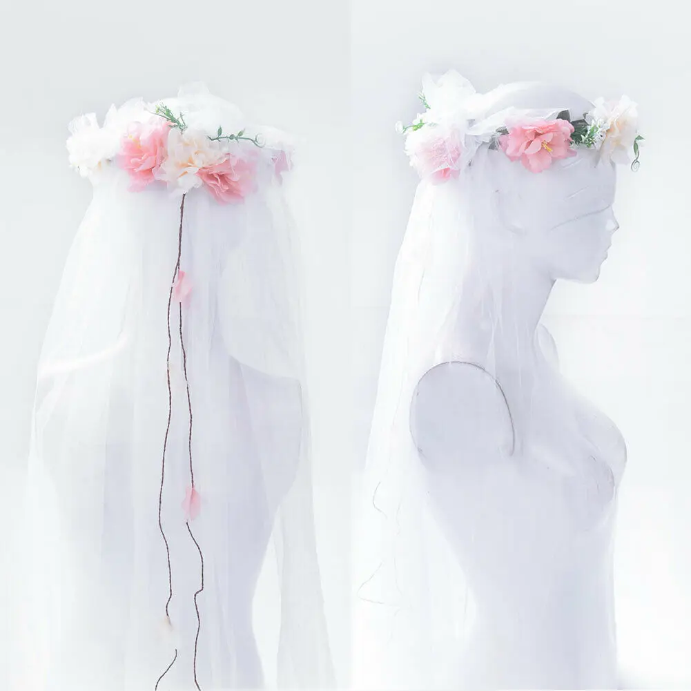 Wedding Wreaths Romantic Wreath Veil Bridal Headdress Beach Flower Hat Fairy Tulle Mesh
Wedding Wreaths Romantic Wreath Veil Bridal Headdress Beach Flower Hat Fairy Tulle Mesh