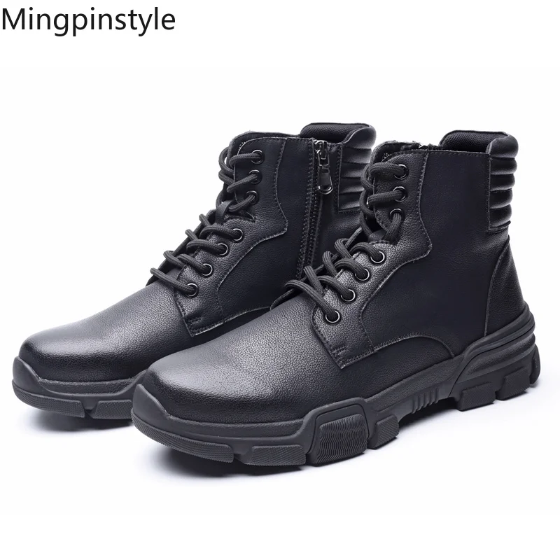 Mingpinstyle 2018 Men's Boots Winter New Ventilation Casual Height Increasing Shoes Warm Young People Cow Leather Men Shoes
Mingpinstyle 2018 Men's Boots Winter New Ventilation Casual Height Increasing Shoes Warm Young People Cow Leather Men Shoes