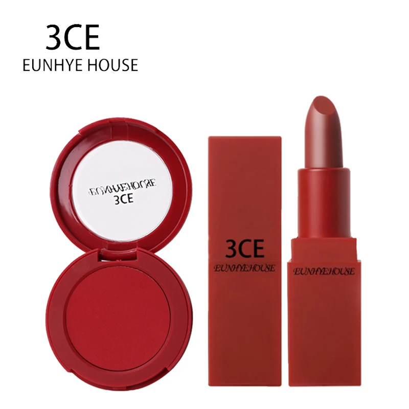 Lipstick Long lasting Waterproof Matte Lipsticks Blush Powder Nude Makeup Easy To Wear Cosmetic 3CE Eunhye House Make up set
Lipstick Long lasting Waterproof Matte Lipsticks Blush Powder Nude Makeup Easy To Wear Cosmetic 3CE Eunhye House Make up set