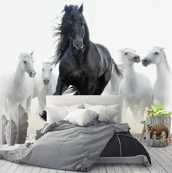 Custom 3D Photo Wallpaper Modern Art Black White Horse TV Background Wall Paper Mural Creative Living Room Bedroom Home Decor
Custom 3D Photo Wallpaper Modern Art Black White Horse TV Background Wall Paper Mural Creative Living Room Bedroom Home Decor