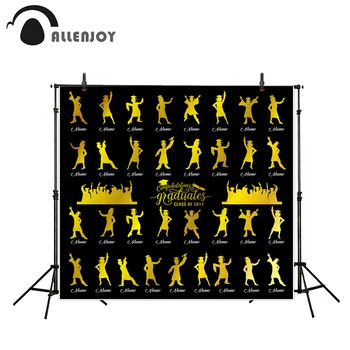 Allenjoy vinyl backdrops for photography Golden Black Celebrates Graduation Name Class sweet celebration photography backdrops
Allenjoy vinyl backdrops for photography Golden Black Celebrates Graduation Name Class sweet celebration photography backdrops