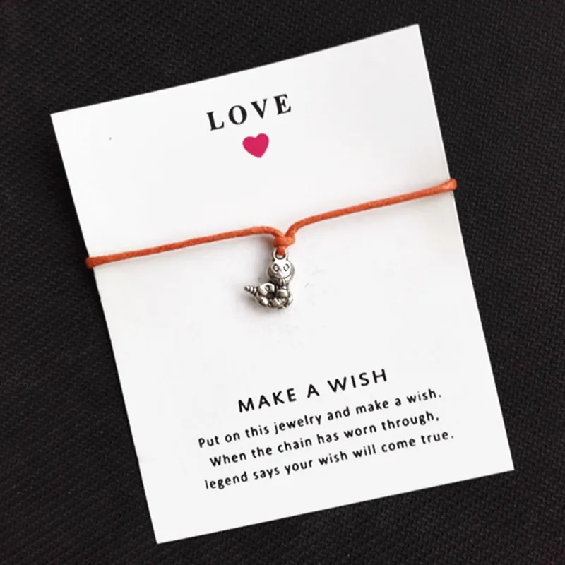 Girls Adjustable Friendship Statement Jewelry With Make A Wish Snake Charm Bracelets For Women 10pcs/lot
Girls Adjustable Friendship Statement Jewelry With Make A Wish Snake Charm Bracelets For Women 10pcs/lot