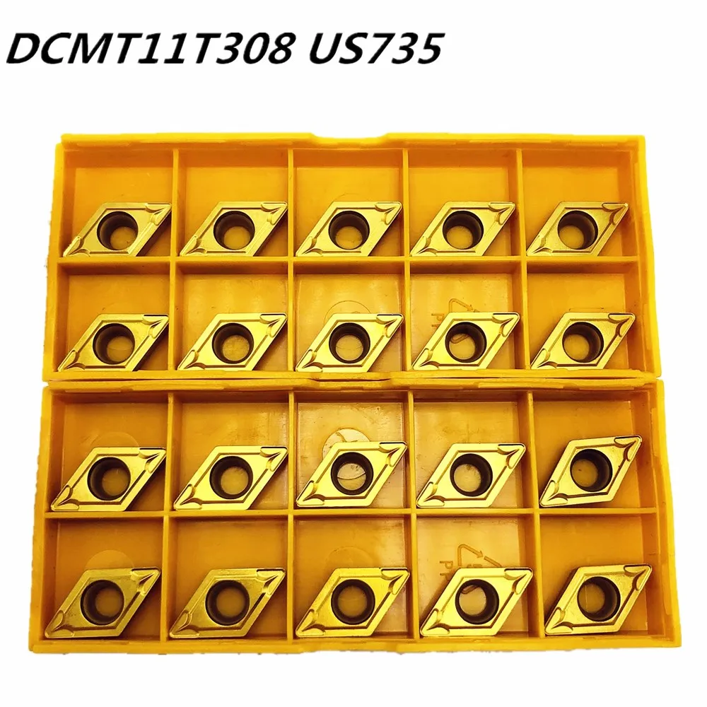 20PCS Carbide insert DCMT11T308 DCMT32.52 US735 internal turning tool DCMT 11T308 end milling cutter lathe tool CNC tool
20PCS Carbide insert DCMT11T308 DCMT32.52 US735 internal turning tool DCMT 11T308 end milling cutter lathe tool CNC tool