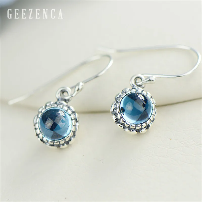 925 Sterling Thai Silver Natural Topaz Gemstone Drop Earrings Handmade craft Fine Jewelry Women Vintage Dangle Earring Party
925 Sterling Thai Silver Natural Topaz Gemstone Drop Earrings Handmade craft Fine Jewelry Women Vintage Dangle Earring Party