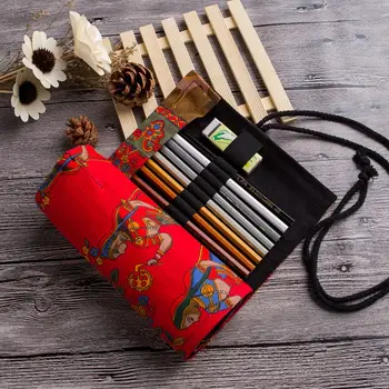 36/48/72 Slots Happy Life Canvas Roll Up Pen Curtain School Pencil Case Papeterie Cosmetic Pouch Bag School Supplies
36/48/72 Slots Happy Life Canvas Roll Up Pen Curtain School Pencil Case Papeterie Cosmetic Pouch Bag School Supplies