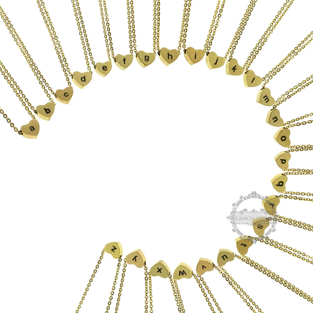 8mm heart silver gold tone initial letter alphabet pendent charm personalized name statement necklace gift 14''+3'' 6330037
8mm heart silver gold tone initial letter alphabet pendent charm personalized name statement necklace gift 14''+3'' 6330037