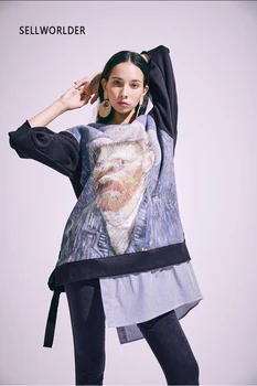 2019 Van Gogh Women Loose Strangers and their own Spring New Fake two plus Velvet Character Sweatshirt
2019 Van Gogh Women Loose Strangers and their own Spring New Fake two plus Velvet Character Sweatshirt