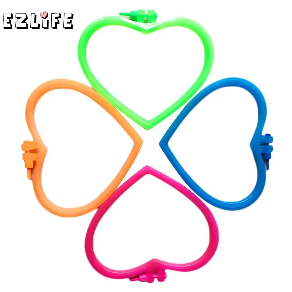 1PC Plastic Heart Pattern Embroidery Frame Cross Stitch Hoop Set Embroidery Hoop Ring Professional DIY Sewing Tools Random Color
1PC Plastic Heart Pattern Embroidery Frame Cross Stitch Hoop Set Embroidery Hoop Ring Professional DIY Sewing Tools Random Color