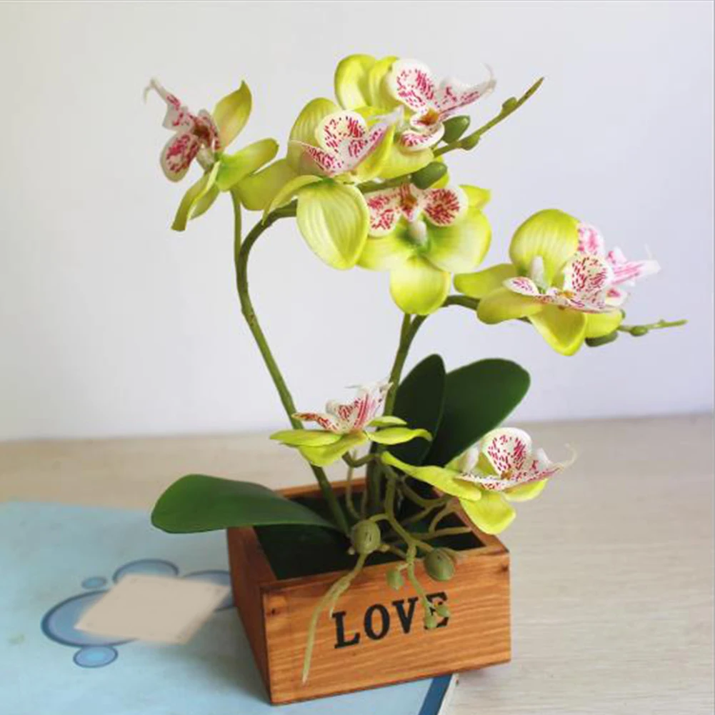 Craft Simulation Bonsai Office Decoration Garden Desktop Display Home Mini Silk Flower Artificial Wood Pot Butterfly Orchid Gift
Craft Simulation Bonsai Office Decoration Garden Desktop Display Home Mini Silk Flower Artificial Wood Pot Butterfly Orchid Gift