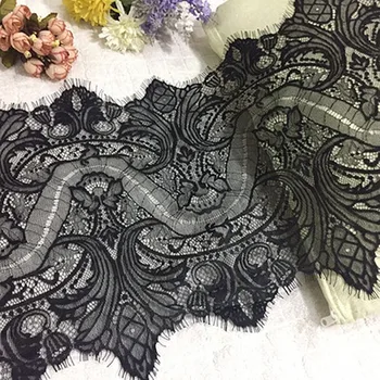 3meters Africa lace fabric trim 35CM DIY no stretch embroidery accessories black white lace trim for crafts sewing decoration
3meters Africa lace fabric trim 35CM DIY no stretch embroidery accessories black white lace trim for crafts sewing decoration