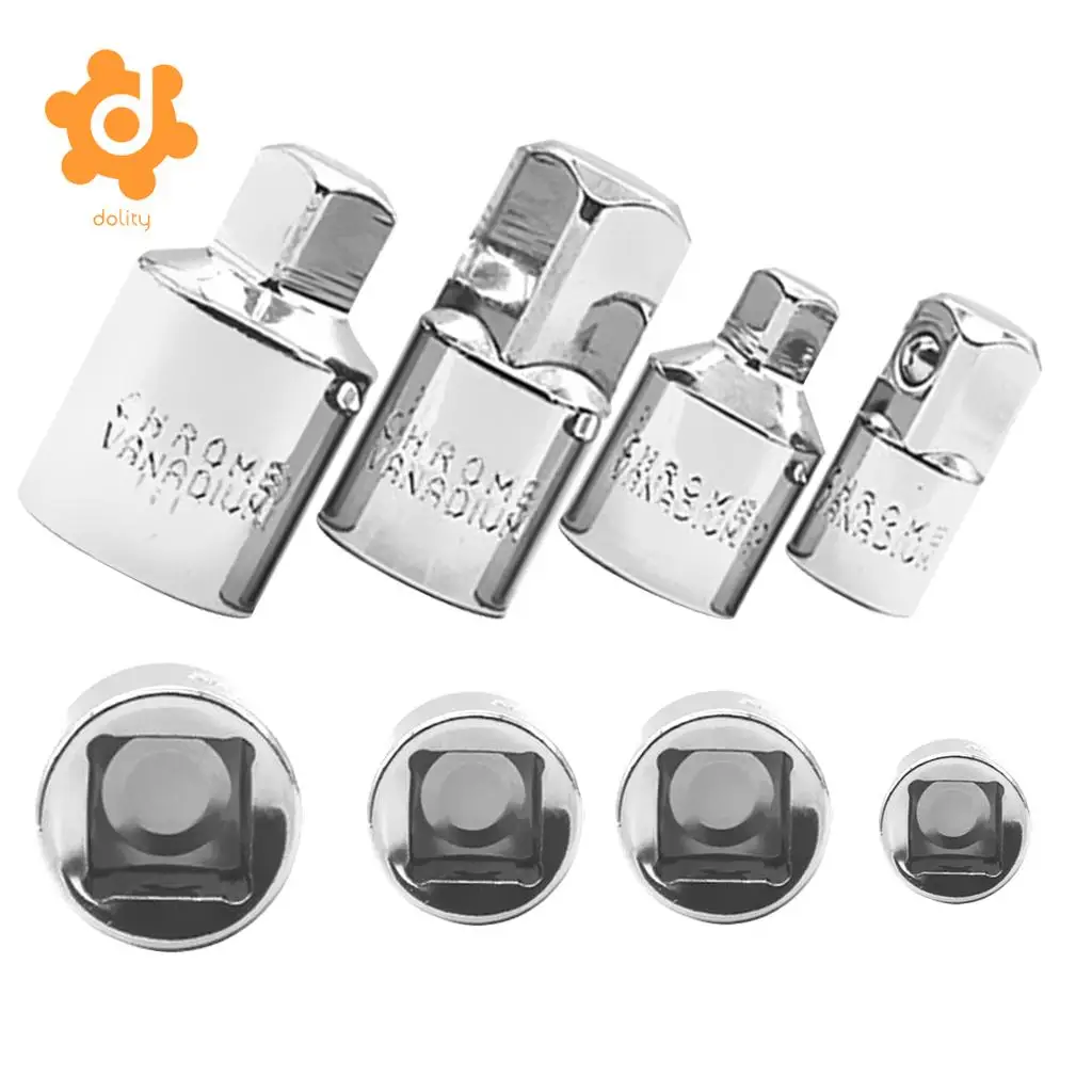 4pcs 1/4'' 3/8'' 1/2'' Chrome Vanadium Sleeve Swivel Connectors Tool Part