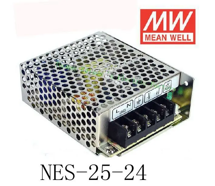 

Original MEAN WELL power suply unit ac to dc power supply NES-25-24 25W 24V 1.1A MEANWELL