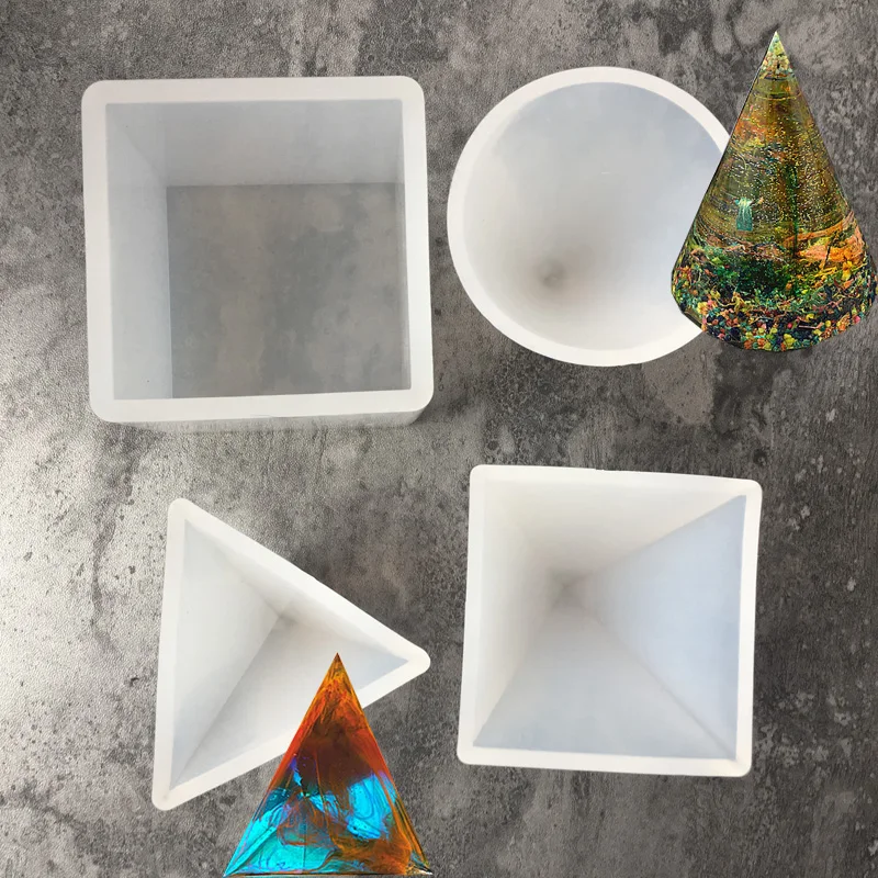 Jewelry Tools Silicone Resin Craft DIY Pyramid /Cone/Triangle/Square Making Geometric Jewelry Pendant Tools Mold
Jewelry Tools Silicone Resin Craft DIY Pyramid /Cone/Triangle/Square Making Geometric Jewelry Pendant Tools Mold
