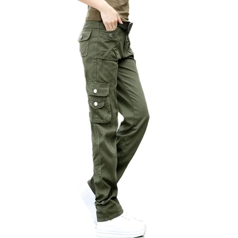 Spring Women Thick Cotton Cargo Military Pants Clothing Female Multi-Pocket Causal Trousers Loose Workout Army Green Pants Femme
Spring Women Thick Cotton Cargo Military Pants Clothing Female Multi-Pocket Causal Trousers Loose Workout Army Green Pants Femme