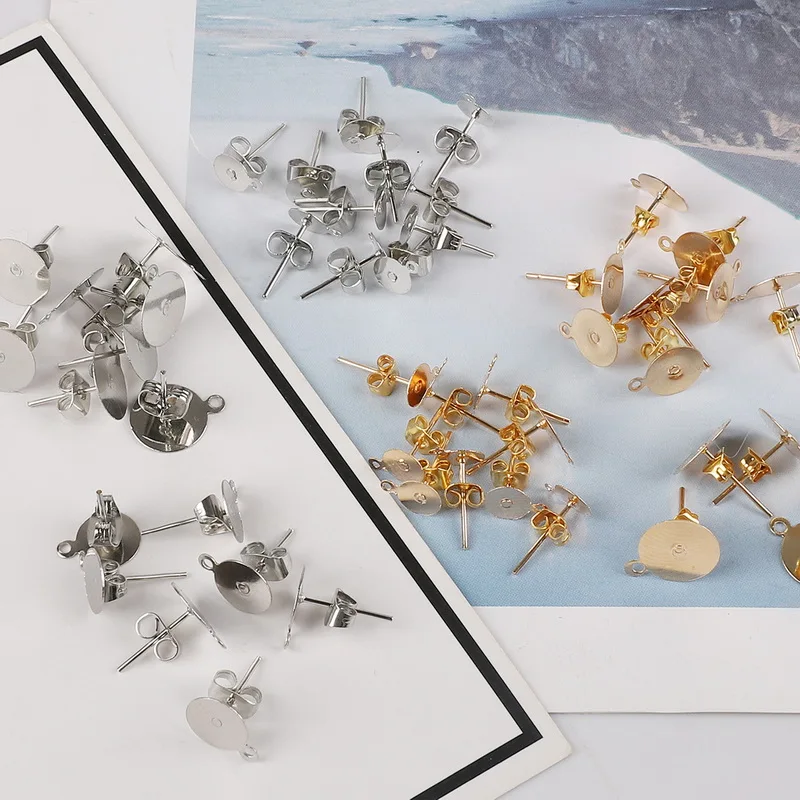 Metal 6 8 10mm *12mm length Rhodium 100Pcs/Set with Earrings Stopper Accessories For Jewelry Findings
Metal 6 8 10mm *12mm length Rhodium 100Pcs/Set with Earrings Stopper Accessories For Jewelry Findings