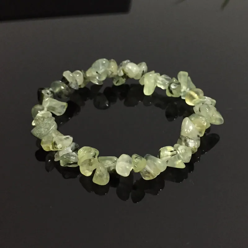 Women Bracelets Healing Balance Original Raw Nuggets Prehnites Stone Chip Beads Meditation Jewelry Green Quartz Bracelets Male
Women Bracelets Healing Balance Original Raw Nuggets Prehnites Stone Chip Beads Meditation Jewelry Green Quartz Bracelets Male