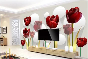 Custom photo Non-woven mural 3d wallpapers for living room Abstract red tulips decoration painting 3d wall murals wallpaper
Custom photo Non-woven mural 3d wallpapers for living room Abstract red tulips decoration painting 3d wall murals wallpaper