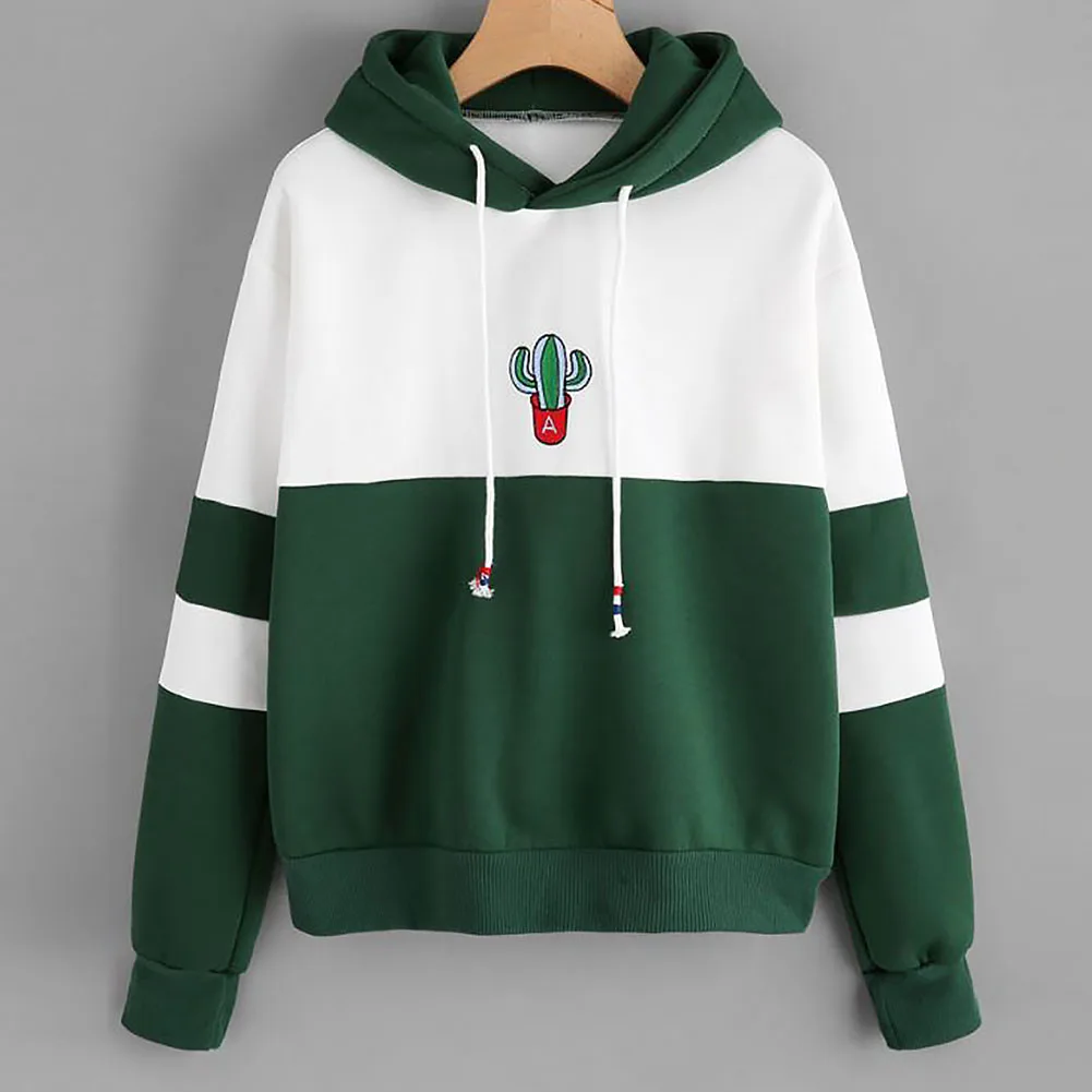 Women Long Sleeve Hooded Casual Splice Pullover Fabala Hoodie Tops Autumn Cactus Print Loose Sweatshirt
Women Long Sleeve Hooded Casual Splice Pullover Fabala Hoodie Tops Autumn Cactus Print Loose Sweatshirt