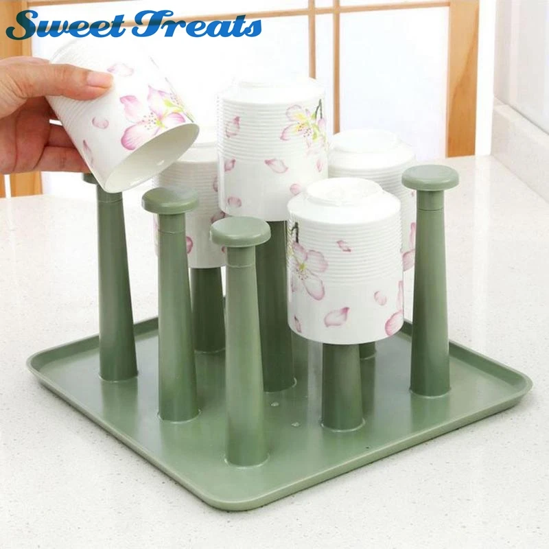 Sweettreats Plastic Glass Cup Holder Organizer Storage Shelf Mug Utensils Draining Rack Hanging Upside Down Kitchen Accessories
Sweettreats Plastic Glass Cup Holder Organizer Storage Shelf Mug Utensils Draining Rack Hanging Upside Down Kitchen Accessories