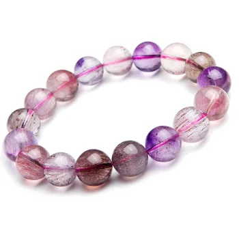 12mm Stretch Charm Bracelets For Women Natural Melody Stone Super 7 Seven Multi Colors Rutilated Quartz Crystal Bead Bracelet
12mm Stretch Charm Bracelets For Women Natural Melody Stone Super 7 Seven Multi Colors Rutilated Quartz Crystal Bead Bracelet