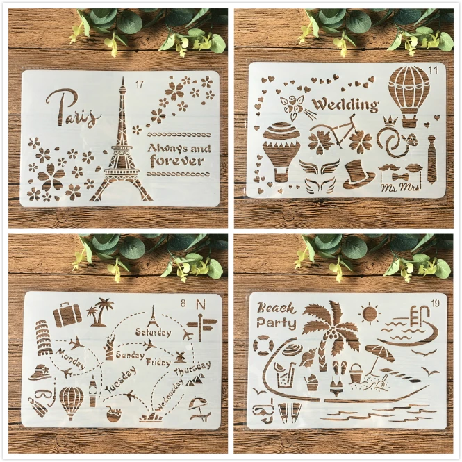 4Pcs/Set 26cm Paris Tower Travel Craft DIY Layering Stencils Painting Scrapbooking Stamping Embossing Album Paper Card Template
4Pcs/Set 26cm Paris Tower Travel Craft DIY Layering Stencils Painting Scrapbooking Stamping Embossing Album Paper Card Template