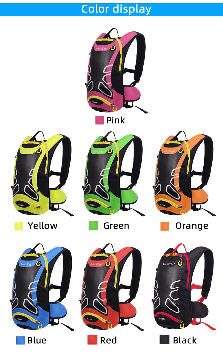 Flash Deal TANLUHU Waterproof Bicycle Bags Cycling Backpack Breathable 12L Ultralight Bike Water Bag outdoor sport Climbing Hydration pack 12