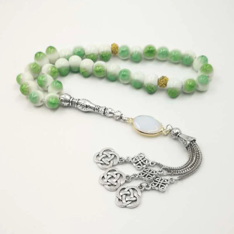 2019 New Green Tasbih Ceramic beads with opal tassel accessories 33 66 99 Islam bracelets Gift For Ramadan
2019 New Green Tasbih Ceramic beads with opal tassel accessories 33 66 99 Islam bracelets Gift For Ramadan