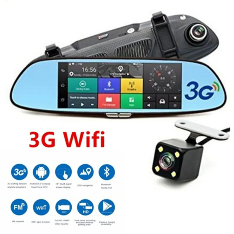 Cars Dashcam GPS Navigation Rearview Mirror Outdoor Driving Recorder for Dual Lens
Cars Dashcam GPS Navigation Rearview Mirror Outdoor Driving Recorder for Dual Lens