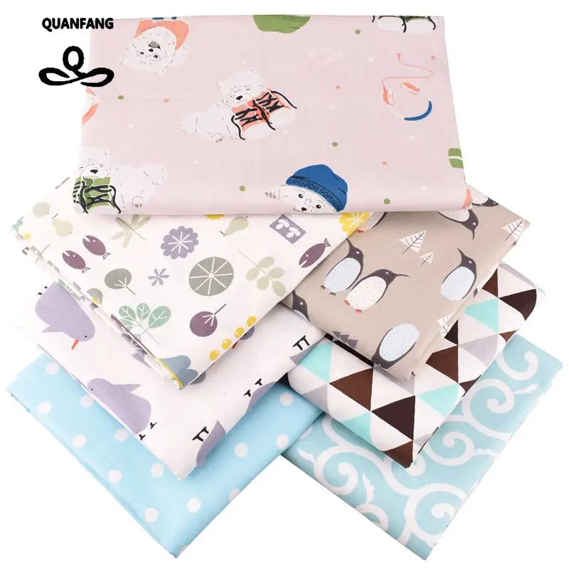 QUAN FANG 7pcs/lot Cartoon Series Printed Twill Cotton Fabric For Patchwork Cloth,DIY&Sewing, Quilting Baby Children Material
QUAN FANG 7pcs/lot Cartoon Series Printed Twill Cotton Fabric For Patchwork Cloth,DIY&Sewing, Quilting Baby Children Material