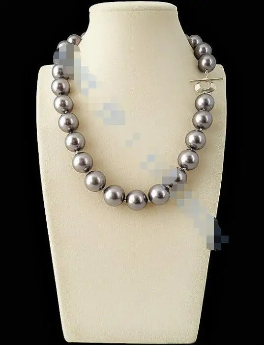 FREE SHIPPING HOT sell new Style >>>> 14mm AAA+ Gray South Sea shell Pearl Necklace 18
FREE SHIPPING HOT sell new Style >>>> 14mm AAA+ Gray South Sea shell Pearl Necklace 18
