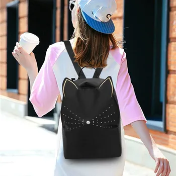 Fashion Cute Cat Backpack Women Leather Waterproof Satchel Black Leisure Daypack School Bag Travel Book Rucksack Large Capacity
Fashion Cute Cat Backpack Women Leather Waterproof Satchel Black Leisure Daypack School Bag Travel Book Rucksack Large Capacity