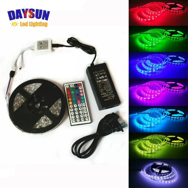 Free Shipping 5M RGB Led Strip SM5050 Waterproof/Non waterproof 60LED/M DC12V LED Light+44Key Remote +12V 5A Power Adapter
Free Shipping 5M RGB Led Strip SM5050 Waterproof/Non waterproof 60LED/M DC12V LED Light+44Key Remote +12V 5A Power Adapter