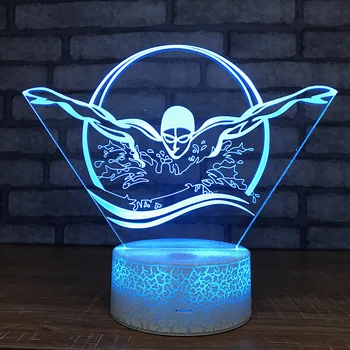 Swimming 3d Night Light Creative Acrylic Visual Lamp Colorful Bed Small Table 3d Light Fixtures Usb Led Kids Lights Lamps
Swimming 3d Night Light Creative Acrylic Visual Lamp Colorful Bed Small Table 3d Light Fixtures Usb Led Kids Lights Lamps