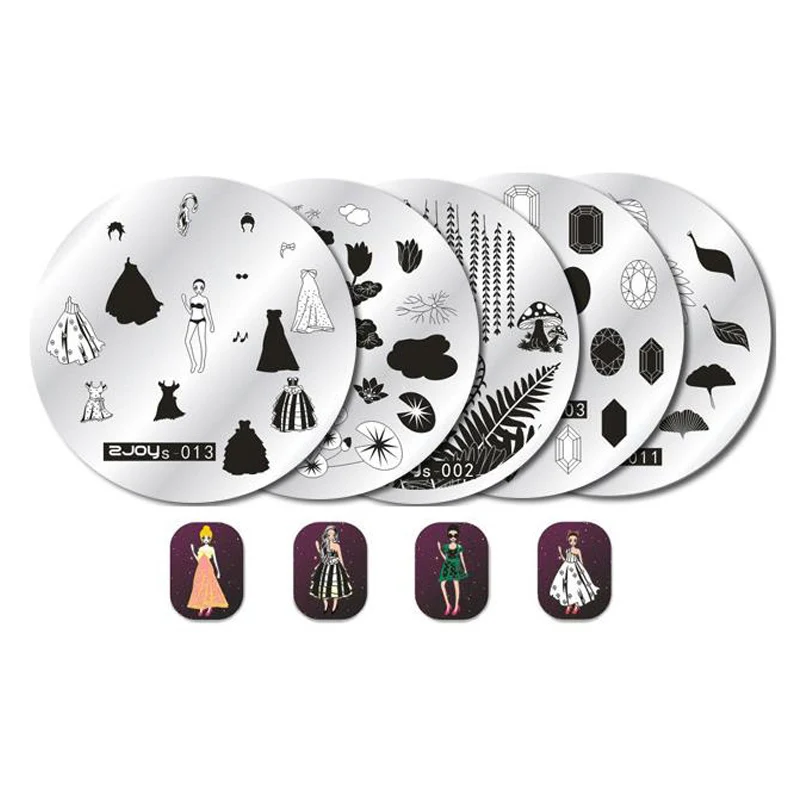 Nail Art Stamp Stamping Plates Template Set Cute Animal Flower Rose Lace Image 5.5cm Round Manicure Plate
Nail Art Stamp Stamping Plates Template Set Cute Animal Flower Rose Lace Image 5.5cm Round Manicure Plate