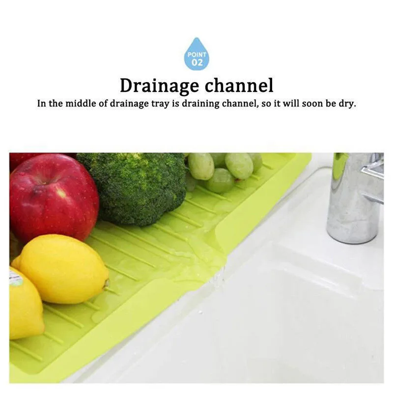Transperant Worktop Drainer Tray Drip Sink Draining Board Kitchen Utensil Holder Random Color
Transperant Worktop Drainer Tray Drip Sink Draining Board Kitchen Utensil Holder Random Color