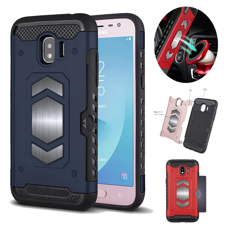 For Samsung Galaxy J2Pro Shockproof Armor Case Hybrid Car Magnetic Suction Bracket Case For J4 Plus Card Slot Cover For J4 Prime
For Samsung Galaxy J2Pro Shockproof Armor Case Hybrid Car Magnetic Suction Bracket Case For J4 Plus Card Slot Cover For J4 Prime