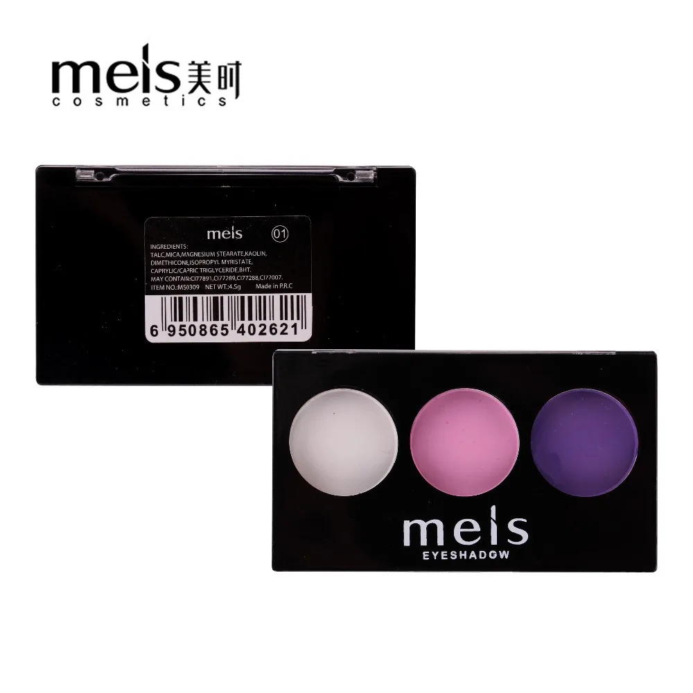 MEIS Brand Makeup Cosmetics Professional Makeup 3 Colors Eye Shadow Eyeshadow Palette Matte Eyeshadow Eye Shadow Palette MS0309
MEIS Brand Makeup Cosmetics Professional Makeup 3 Colors Eye Shadow Eyeshadow Palette Matte Eyeshadow Eye Shadow Palette MS0309
