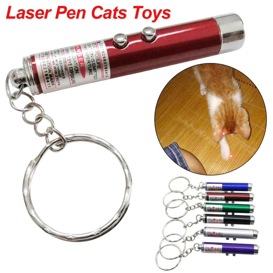 1Pc 2 In1 Red Laser Pointer Pen Laser Funny Cat Stick Cool With White LED Light Children Play Cat Toy Random Color
1Pc 2 In1 Red Laser Pointer Pen Laser Funny Cat Stick Cool With White LED Light Children Play Cat Toy Random Color