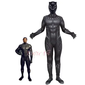 Cafiona New Avengers Black Panther T'Challa Cosplay Costume Sexy Men Black Jumpsuits
Cafiona New Avengers Black Panther T'Challa Cosplay Costume Sexy Men Black Jumpsuits