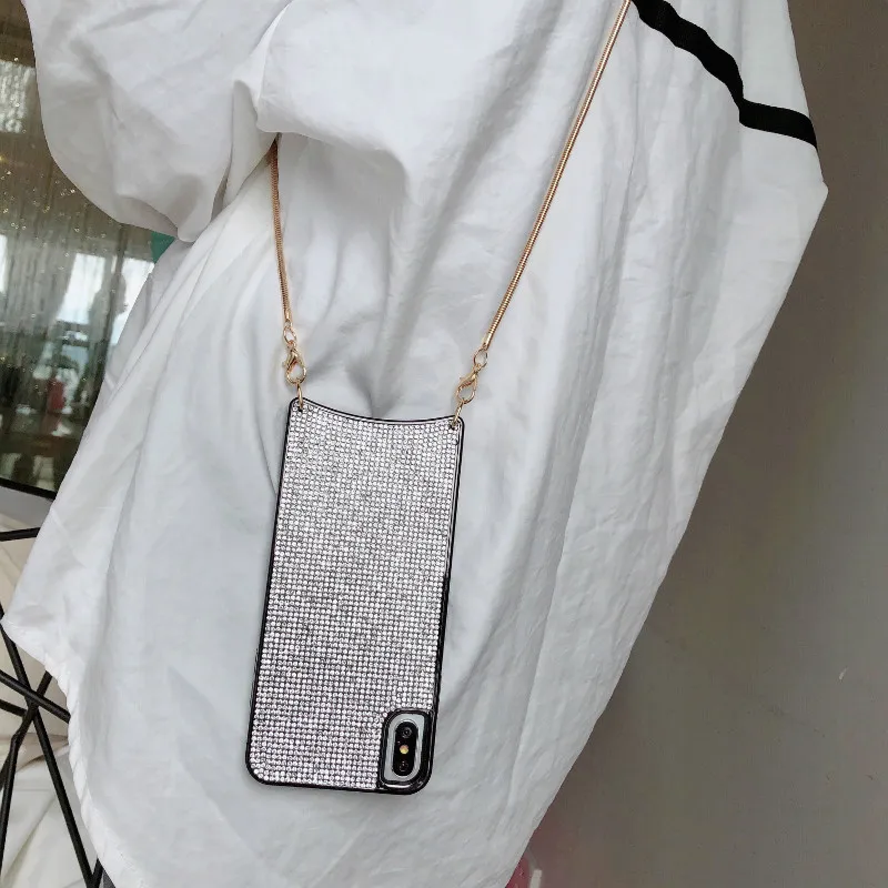 For iphone XS MAX Case luxury rhinestone plating Crossbody phone case chain strap for iphone X XR 6 6S 7 8 plus 7plus cover S10
For iphone XS MAX Case luxury rhinestone plating Crossbody phone case chain strap for iphone X XR 6 6S 7 8 plus 7plus cover S10
