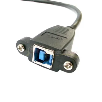 CY Super Speed USB 3.0 Back Panel Mount Female to Male B Type Extension Cable 50cm
CY Super Speed USB 3.0 Back Panel Mount Female to Male B Type Extension Cable 50cm