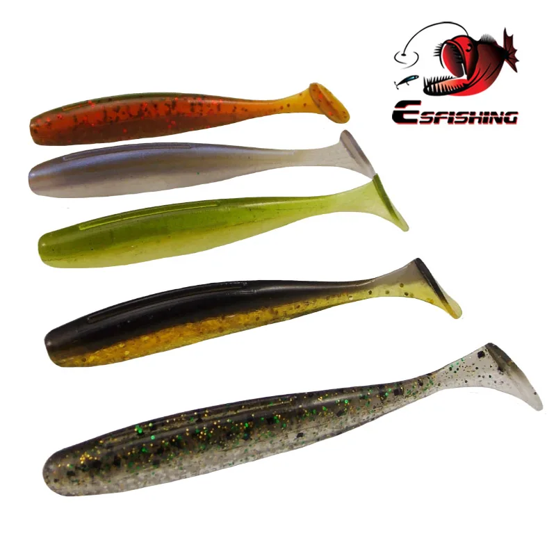 200 шт новые рыболовные приманки мягкие Esfishing Es 3 "7 6 см/2 г зимние Пластиковые
