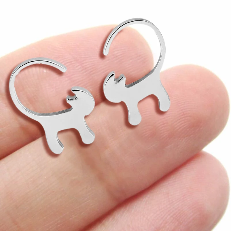 Jisensp New Fashion Tiny Kitty Earrings Animal Long Tail Cat Stud Earrings for Women Party Gifts pendientes brincos 2018 E123
Jisensp New Fashion Tiny Kitty Earrings Animal Long Tail Cat Stud Earrings for Women Party Gifts pendientes brincos 2018 E123