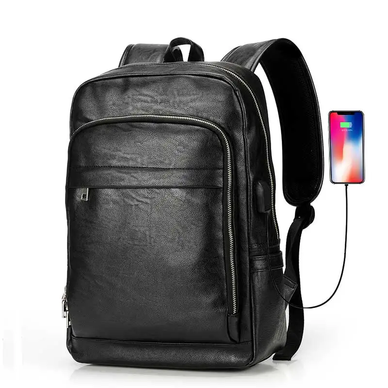 School Backpack Large Capacity Men's Bags Backpacks USB Charge Male Bag Laptop Men's Backpack PU Leather Bag for Man Backpacks
School Backpack Large Capacity Men's Bags Backpacks USB Charge Male Bag Laptop Men's Backpack PU Leather Bag for Man Backpacks