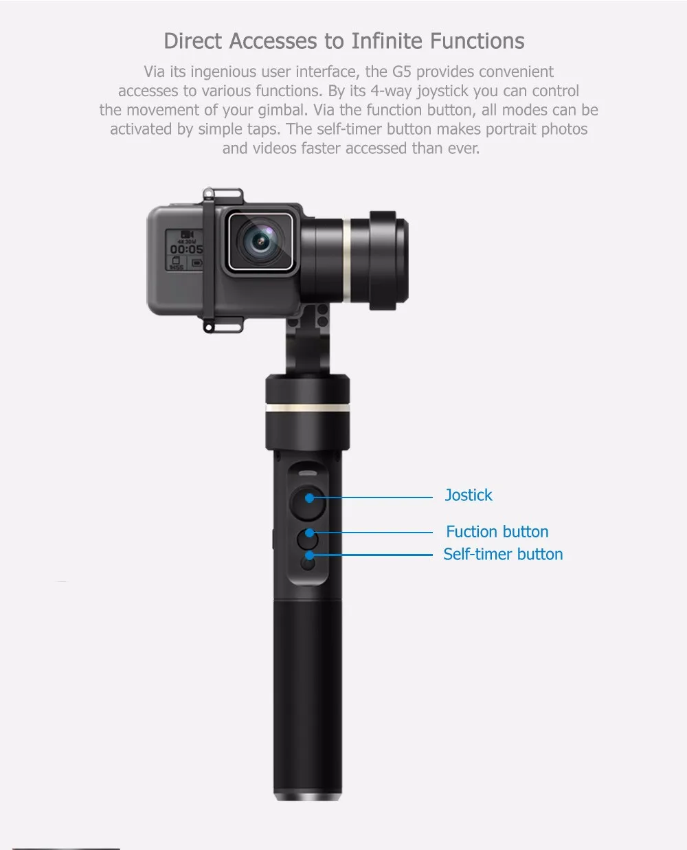 FeiyuTech Feiyu G5 Splash Proof waterproof 3-Axis Handheld Action Camera Gimbal For GoPro HERO 6 5 4 3 3+ Xiaomi yi 4k SJ AEE 15