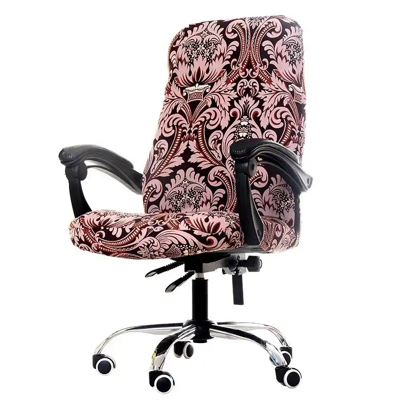 3 Sizes Modern Office Computer Chair Cover Printed Spandex Seat