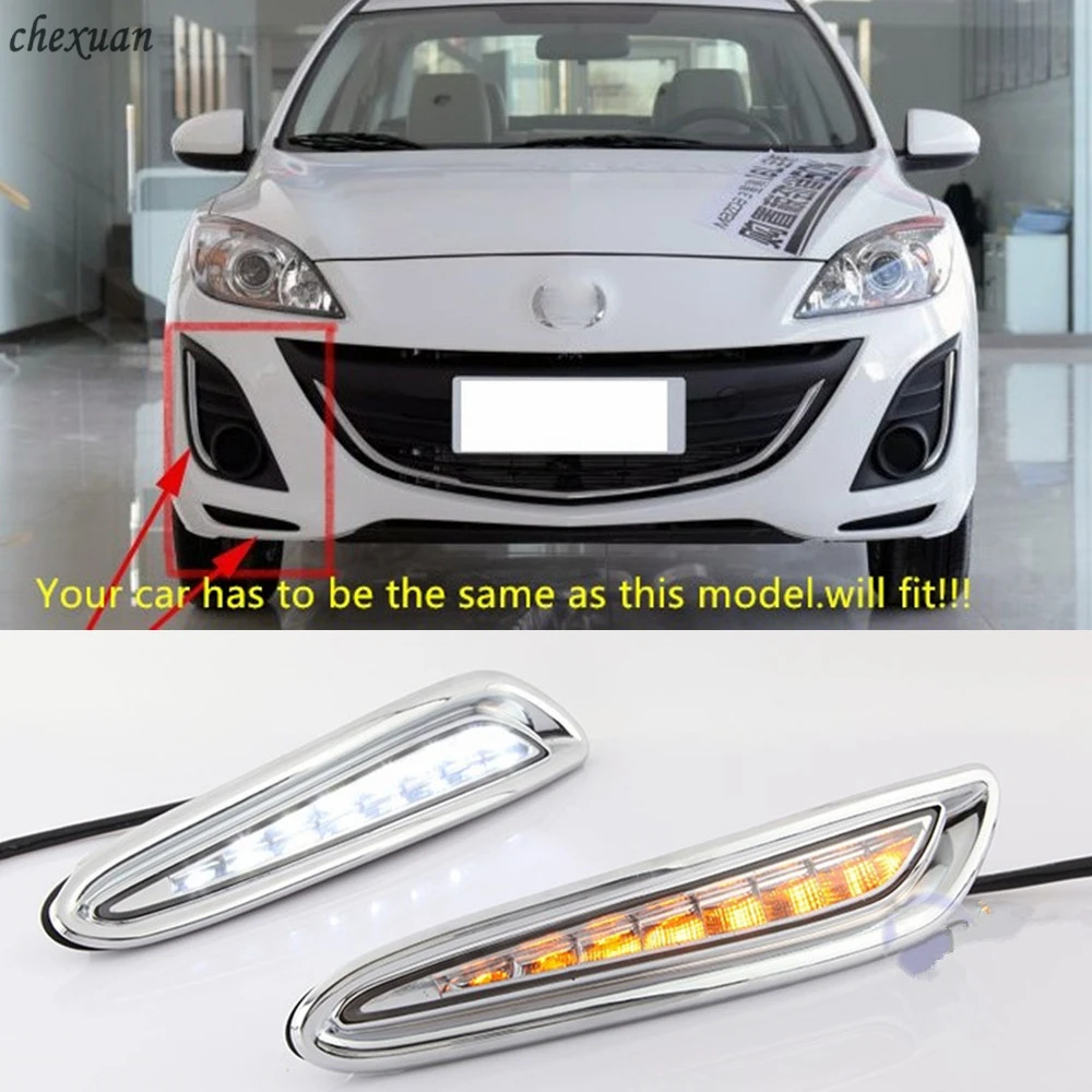 CSCSNL 1 set LED DRL Daytime Running Lights fog Lamp cover with turn signal car styling For Mazda3 Mazda 3 2010 2011 202 2013
CSCSNL 1 set LED DRL Daytime Running Lights fog Lamp cover with turn signal car styling For Mazda3 Mazda 3 2010 2011 202 2013
